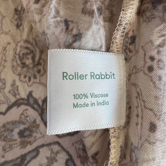 Roller Rabbit Floral V-Neck Long Sleeve Maxi Dress XS-Summer, Cottage, Resort - Picture 9 of 10